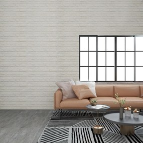 Pannelli Murali 3d Con Design A Mattoni Bianco 10 Pz Eps /
