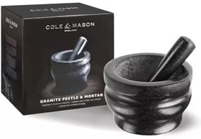 Cole&amp;Mason - Mortaio in granito con pestello GRANITE diametro 18 cm granito/nero