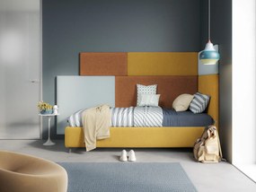 Testata pannello a muro piccola di varie dimensioni in microfibra smacchiabile T11