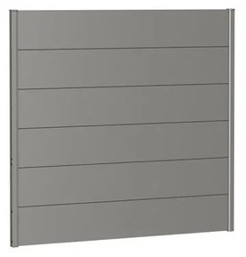 Frangivista in acciaio BIOHORT grigio quarzo metallizzato 145 x 137 cm, spessore 44 mm