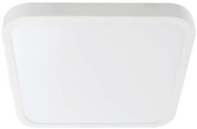 Plafoniera LED bagno 18W 230V IP44 3000K 25x25 cm bianco