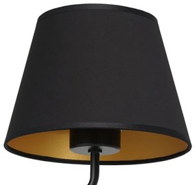 Lampada da parete ARDEN 1xE27/60W/230V nero/oro