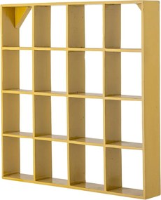 Mensola gialla in legno riciclato con ripiani 10 cm Bekka - Bloomingville