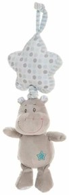 Peluche con Sonagli Ippopotamo 35 cm Azzurro