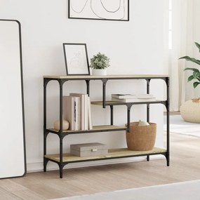 Tavolo consolle rovere sonoma 100x30x75 cm in legno multistrato