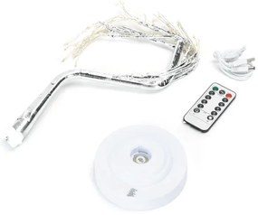 Aigostar - Decorazione natalizia a LED 108xLED/3xAA/8 funzioni 45cm bianco caldo