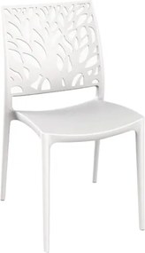 Sedia per interno o esterno impilabile Bianco - ALEA 2 sedie