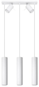 Lampada a sospensione bianca con paralume in metallo 45x5 cm Etna - Nice Lamps