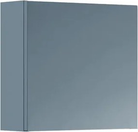 Pensile bagno Pixel Plain laccato opaco indaco, 1 anta apertura da sinistra P 17 x L 40 x H 40 cm