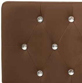 Panca 110 cm Marrone in Similpelle