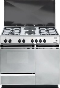 Cucina a gas con forno DE'LONGHI SEX 8542 N EDM inox L 86 x P 50 cm