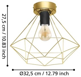 Eglo 43678 - Plafoniera TARBES 1xE27/60W/230V