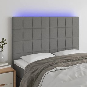 Testiera A Led Grigioscuro 144x5x118/128cm İntessuto /