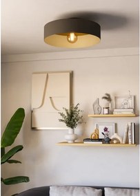 Eglo 901745 - Plafoniera DUAIA 1xE27/40W/230V grigio