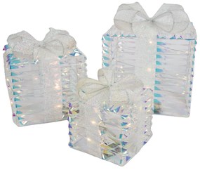 Set di 3 regali arcobaleno di Natale con LED - Niji