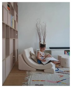 Cuscino per divano da bambini marrone chiaro con rivestimento in bouclé Star – Wigiwama