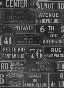 Schildertapete Vintage Signs von MINDTHEGAP - WP20037