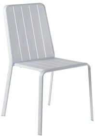 Sedia da giardino Idaho NATERIAL, struttura e seduta in alluminio grigio