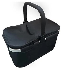 Cestino da campeggio pieghevole per picnic nero