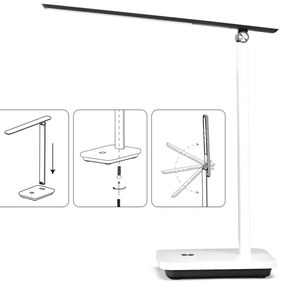 Aigostar-LED Lampada da tavolo ricaricabile dimmerabile LED/5W/5V 3000-6500K bianco/nero