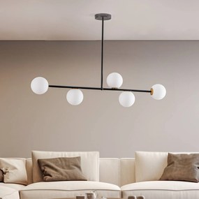 SIGMA Lampada a sospensione Gama 5, 5 luci, nero