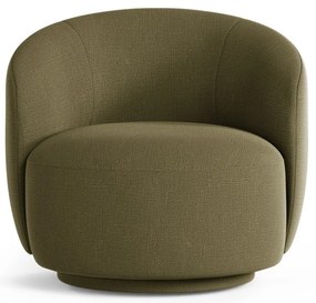 Poltrona verde girevole Letizia – Micadoni