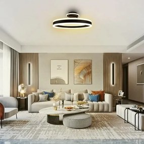 Lampadario a plafone LED dimmerabile LED/86W/230V 3000-6500K nero + telecomando