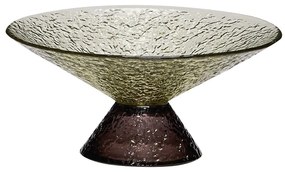 Fruttiera in vetro verde e marrone ø 15 cm Bonbon - Hübsch