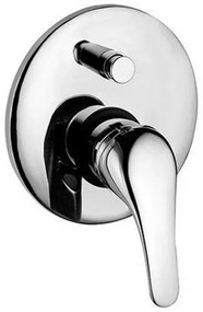 Miscelatore doccia ad incasso in ottone cromo con deviatore a due vie di Rubinetterie Mariani Linea Astro