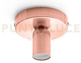 Gsop04- plafoniera piu accessori portalampada attacco e27 rame