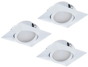Eglo 95844 - SET 3pz Lampada LED da incasso PINEDA 1xLED/4,9W/230V