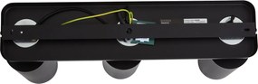 Plafoniera moderna nera 3 luci GU10 70mm - Jeana Luxe
