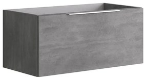 Mobile da bagno sospeso sotto lavabo L 89 x H 40 x P 45.5 cm grigio, 1 cassetto Portland