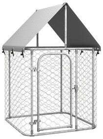 Gabbia Per Cani Da Esterno Con Tetto 100x100x150 Cm /