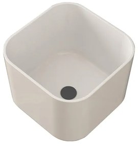Lavabo da appoggio BADEN HAUS quadrato in ceramica L 40 x H 29 x P 40 cm bianco