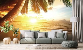 Carta da parati – Alba sulla spiaggia caraibica