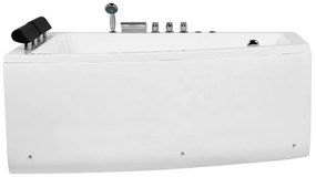 Vasca da bagno con idromassaggio destra 182 x 122 cm SERRANA Beliani