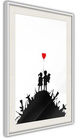 Poster  Banksy: Kids on Guns  Cornice Quadri Cornice d'oro, Larghezza x Altezza Home decor 30x45