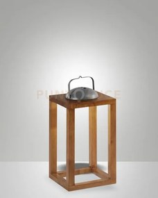 Blend lampada da tavolo ricaricabile noce 41,4cm dimmerabile