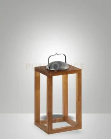 Blend lampada da tavolo ricaricabile noce 41,4cm dimmerabile