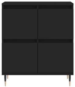 Credenza nero 60x35x70 cm in legno multistrato