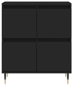 Credenza nero 60x35x70 cm in legno multistrato