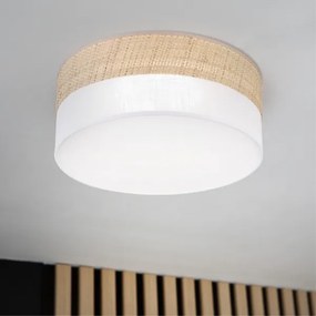 Plafoniera LED SIRJA BOHO LED/20W/230V Ø 35 cm beige/bianco
