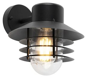 Lampada da parete per esterni moderna nera IP44 - Prato Down