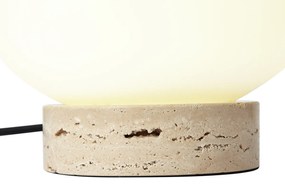 Lampada da tavolo Japandi beige con vetro opale - Sally