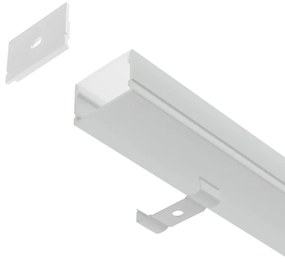 Profilo Lineare XL in Alluminio Bianco per 1-2 Strisce LED da 1m e 2m Selezionare la lunghezza Profilo 2 metro