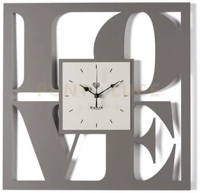 Orologio da parete di design love fango,avorio