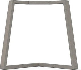 Gamba per mobili STEELMI ANGOLO in acciaio trasparente lucido L 78 x P 78 x H 70 cm