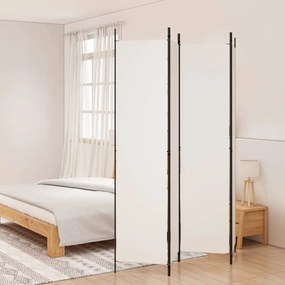 Divisorio A 4 Pannelli Bianco 200x220 Cm Tessuto /