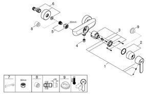 GROHE 32888000 - Miscelatore doccia GET DN 15 cromo lucido